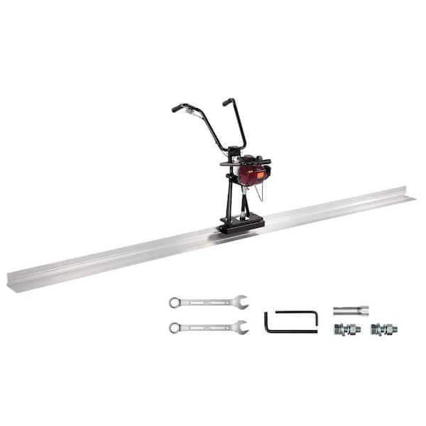 4 ft. Aluminum Concrete Power Screed, 4-Stroke Cement Finishing Vibrating Motor with Height Adjustable Handles
