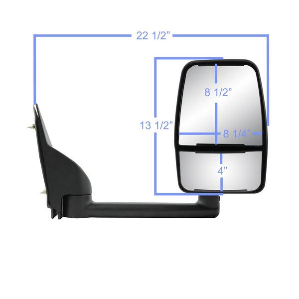 K Source Passenger Side Mirror - 03-23 Chevy Express/GMC Savana