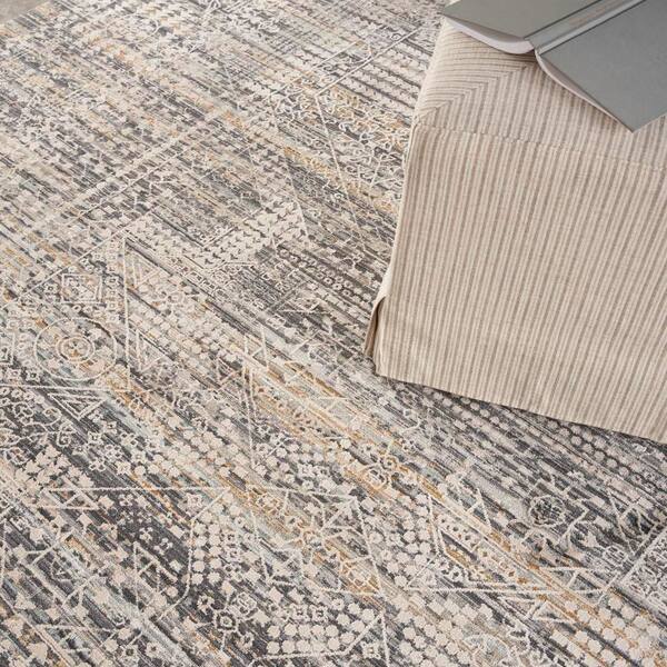 RYH Nourison Lynx Ivory Slate 8 ft. x 10 ft. All-over design