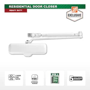 for 20-30KG Home/Office Wooden Door Hydraulic Buffer Automatic Door Closer Color : Silver MUMA Household Adjustable Spring Door Closer
