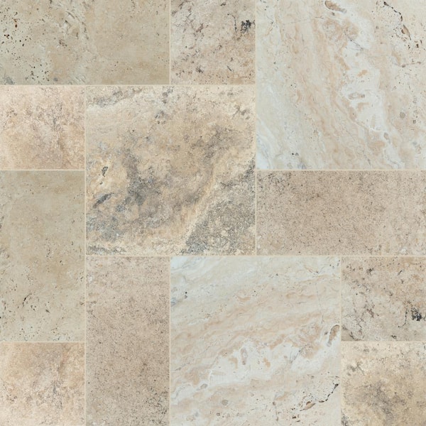 Philadelphia 16 in. x 24 in. Honed-Unfilled-Chipped-Brushed Travertine Floor and Wall Tile (416 sq. ft./Pallet)