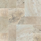 Philadelphia Pattern Honed-Unfilled-Chipped-Brushed Travertine Floor and Wall Tile (5 kits / 80 sq. ft. / pallet)