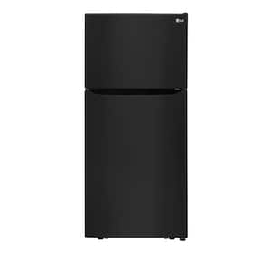 30 in. W 20 cu. ft. Top Freezer Refrigerator w/ Multi-Air Flow and Reversible Door in Black, ENERGY STAR