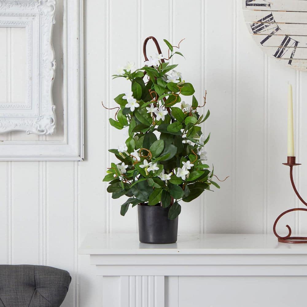 24 in. Artificial Green Indoor/Outdoor Assorted Flowers Plant, Faux Decorative Accent, Vibrant Floral Display