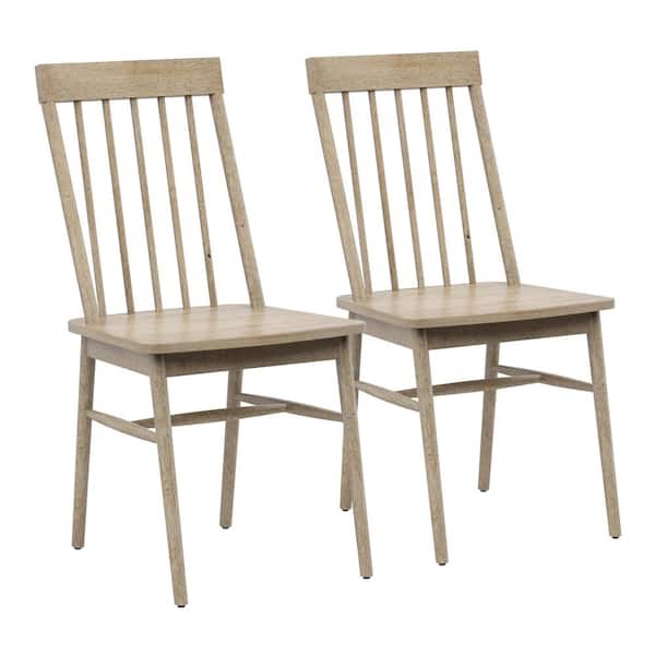 Twin Star Home Truffle Birch Wood Dining Chairs (Set of 2)