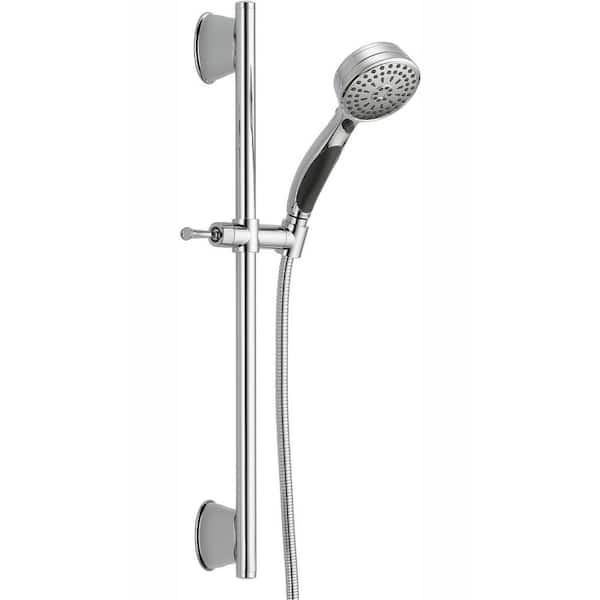 Delta ActivTouch 9-Spray Patterns 1.75 GPM 3.69 in. Wall Mount Handheld Shower Head in Chrome