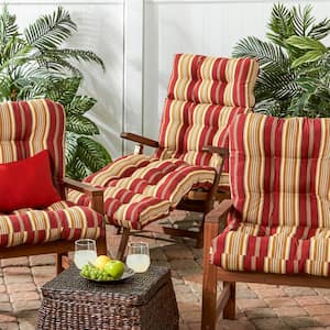 Roma Stripe Outdoor Chaise Lounge Cushion