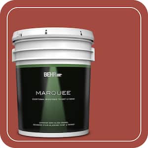 5 gal. #170D-7 Farmhouse Red Semi-Gloss Enamel Exterior Paint & Primer