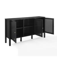 CROSLEY FURNITURE Perry Black MDF 55.13 in. Sideboard CF4224-BK