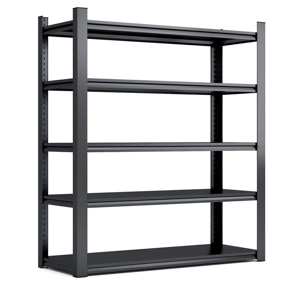 47.2 in.W x 18 in. D x 78 in. H Heavy Duty 5-Tier Metal Shelving Unit for Garage, Basement price history on PriceWatchPro