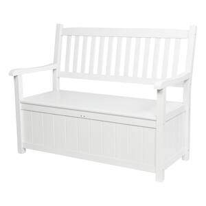 White - Outdoor Benches - Patio Chairs - The Home Depot