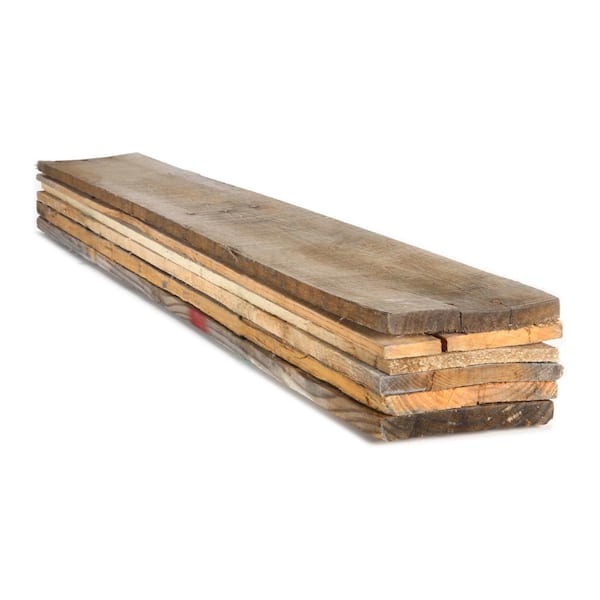 Handprint 1 in. x 6 in. x 3.5 ft. Reclaimed Pallet Boards (6-Pack)