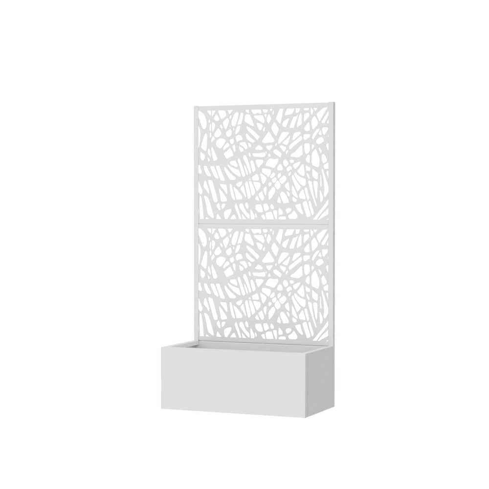 59 in. H x 30 in. W Metal Planter Box with Galvanized Trellis Garden Bed with Drainage Holes price history on PriceWatchPro
