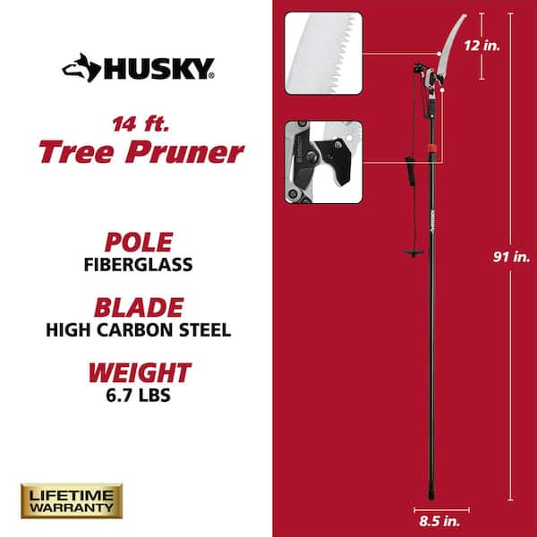 12 in. Forged Steel Blade 14 ft. Tree Pruner and Saw