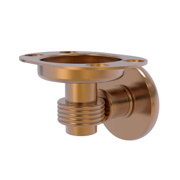 Allied Brass Continental Collection Tumbler and Toothbrush Holder with Groovy Accents in Brushed Bronze