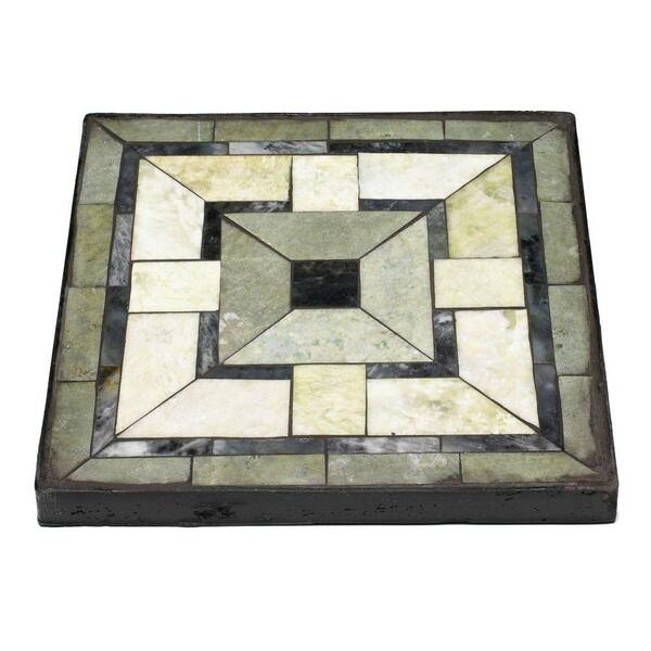 Unbranded 12 in. Square Tiffany Jade Mission Garden Stone