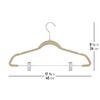 OSTO Ivory Velvet Hangers 100-Pack OV-113-100-IV-H - The Home Depot