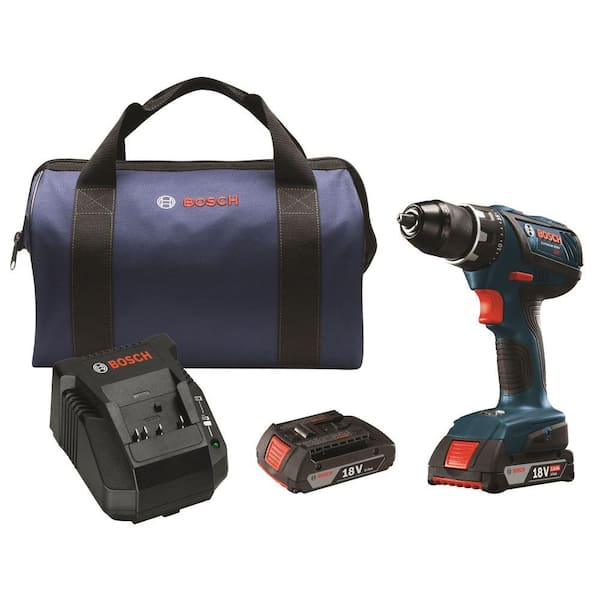 18 Volt Lithium-Ion Cordless 1/2 in. Compact Tough Variable Speed Drill/Driver Kit