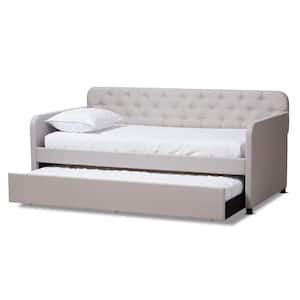Camelia Beige Twin Daybed with Trundle