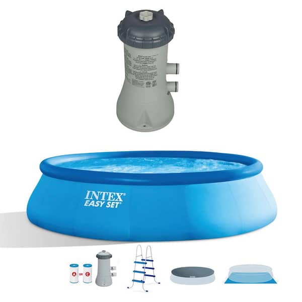 Intex 1000 GPH Easy Set Above Ground Swimming Pool Filter Pump System