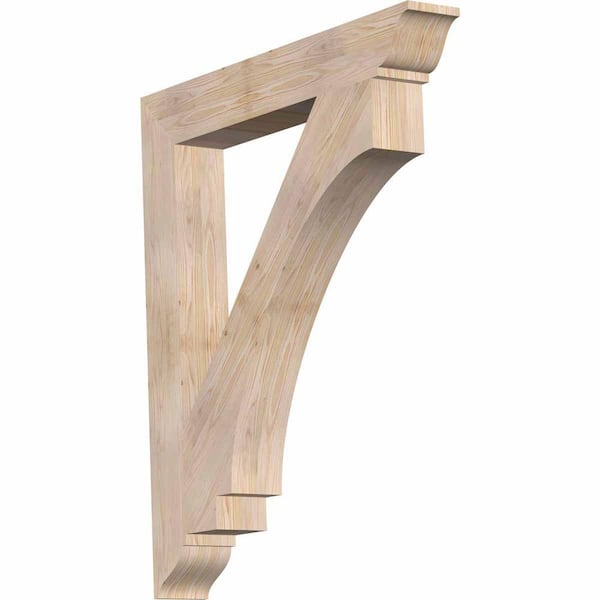 Ekena Millwork 5.5 in. x 48 in. x 42 in. Douglas Fir Imperial Traditional Smooth Bracket