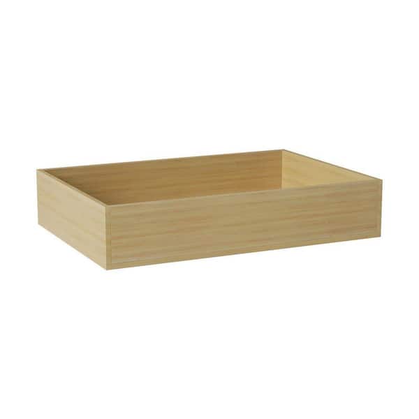 14 in. W x 20.4 in. D x 3.3 in. H in Wood Color Rollout Drawer for Kitchen Cabinets and Shelves