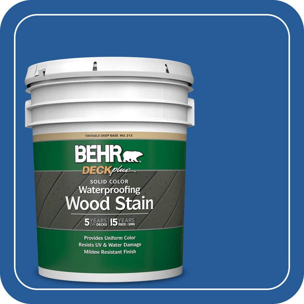 BEHR DECKplus 5 gal. #P510-7 Beacon Blue Solid Color Waterproofing