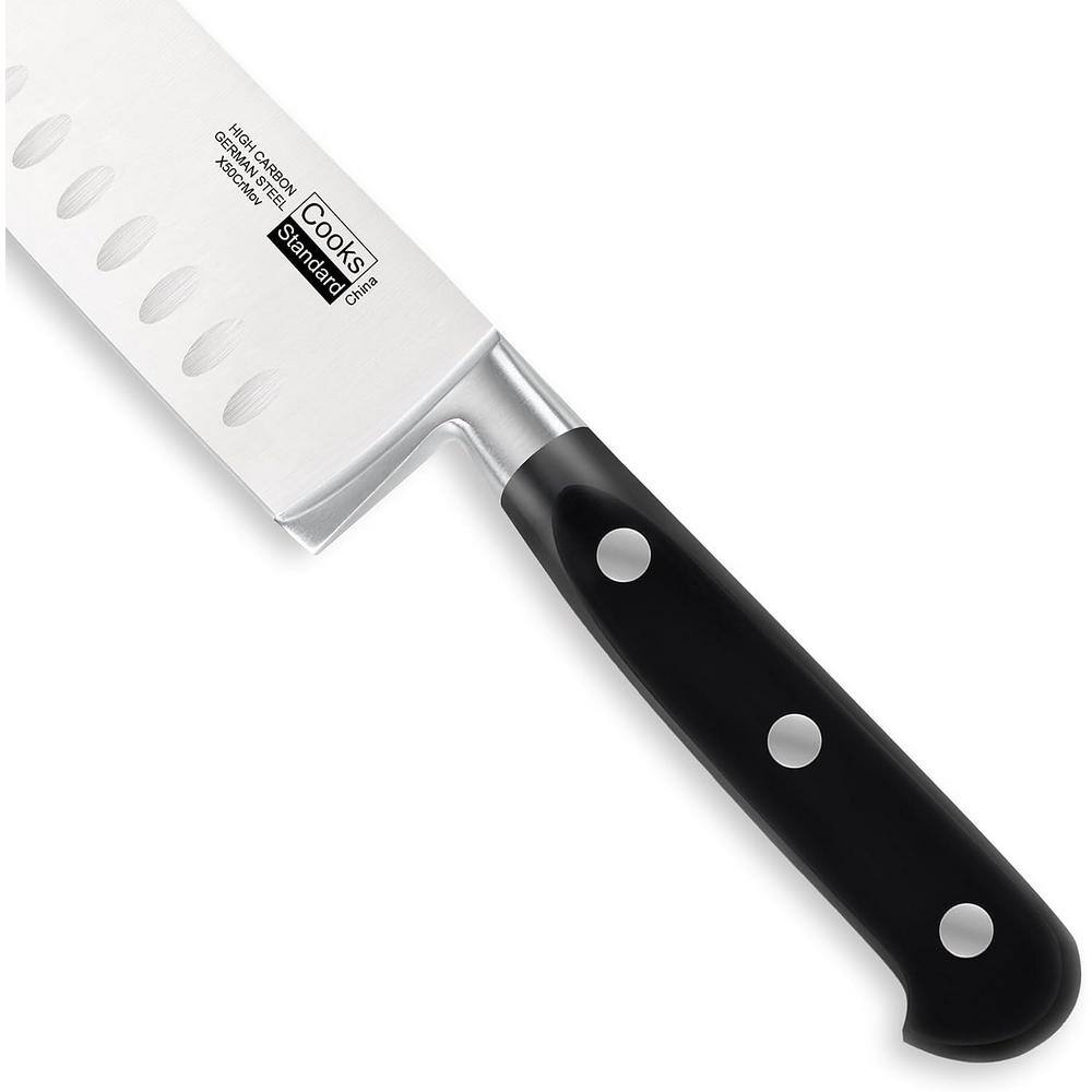 Cooks Standard High Carbon Stainless Steel Kitchen Knife Set with Block 12-Piece