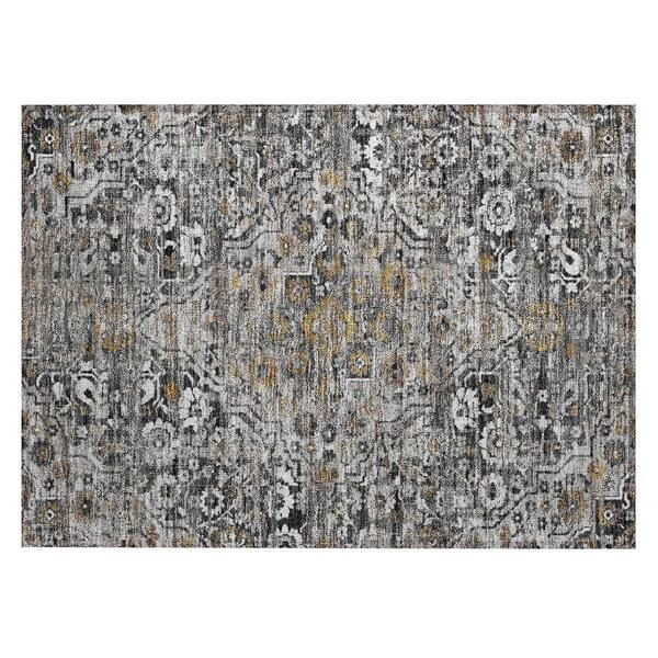Chantille Machine Washable Indoor/Outdoor Abstract ACN2782 Black 2 ft. x 3 ft. Accent Rug