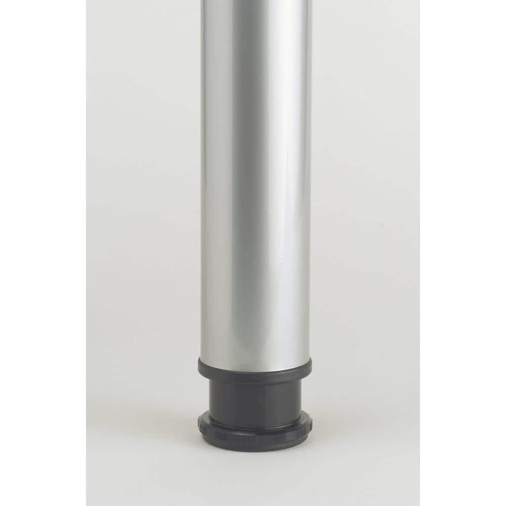 Adjustable High Table Leg 43'' with Levelling Foot, Black Finish