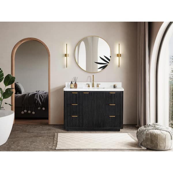 ROSWELL Cadiz 48 in. W x 22 in. D x 34 in. H Free-Standing Single