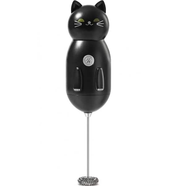 Cat Shaped Milk Frother Mixer for Lattes Cappuccino and Matcha