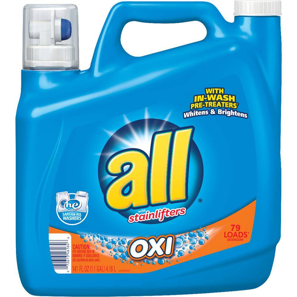 OxiClean 144 oz. Oxi Clean Sparkling Fresh Scent Liquid Laundry Detergent  (96 Loads) (6-Pack) 00073-6 - The Home Depot