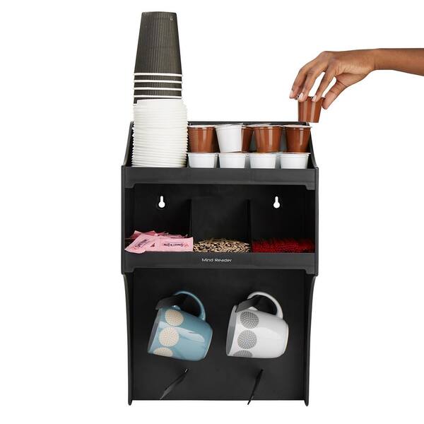 Coffee Cup Station Organizer Display Dispenser Holder Caddy Rack Break Condiment for sale online 