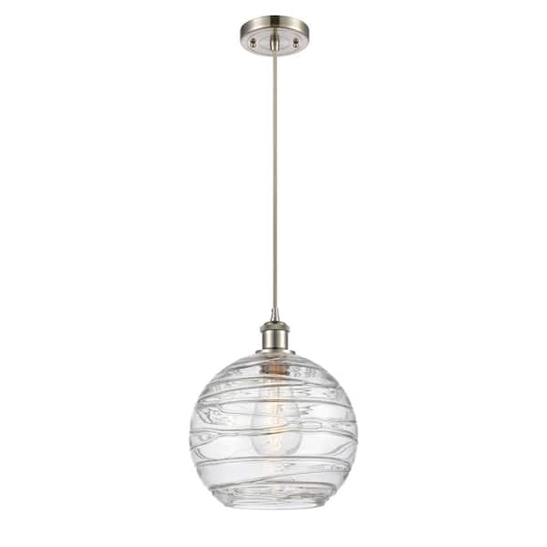 Innovations Athens Deco Swirl 1-Light Brushed Satin Nickel Globe ...