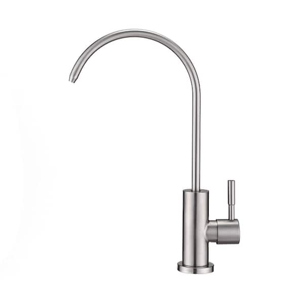 YONKI SUNSHIN INC Single Handle Bridge Kitchen Faucet with Filtration Systems Drinking Water Faucet in Brushed Nickel