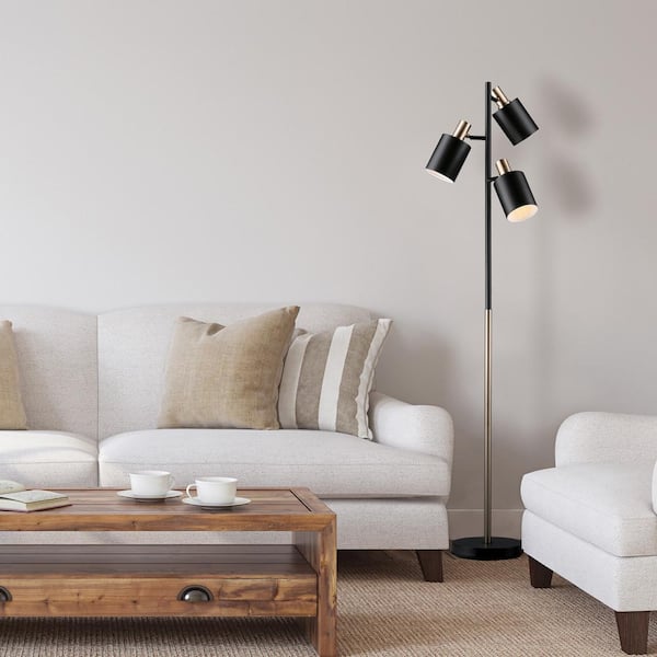 Fiona 67 in. Matte Black Floor Lamp