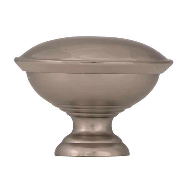 Everyday Heritage 1-5/16 in. (33mm) Traditional Brushed Chrome Round Cabinet Knob