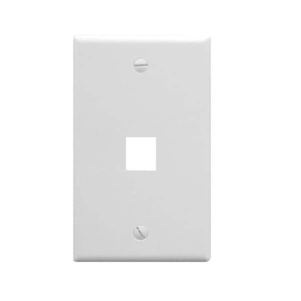 ICC 1 Gang Wall Switch Plate - White