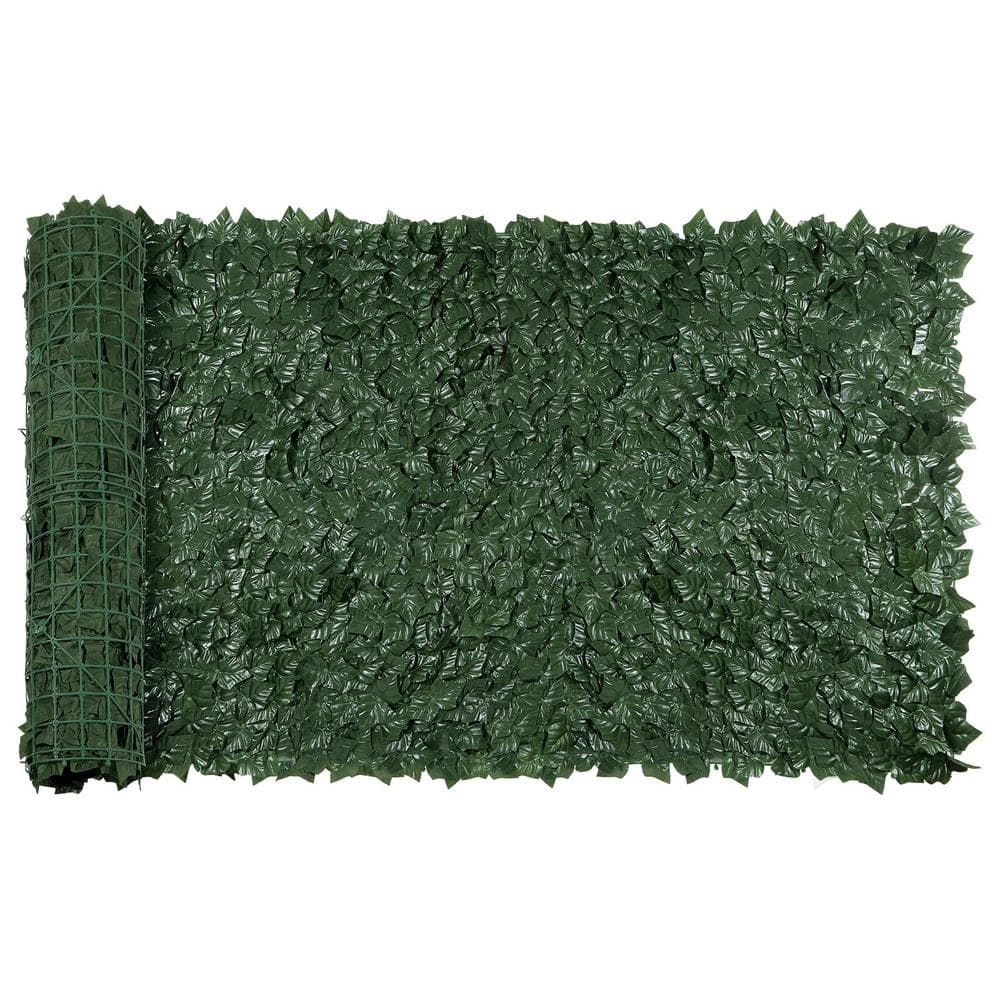 59 in. Plastic Garden Fence Faux Ivy Vine Leaf Decoration Screen Garden Dark Green price history on PriceWatchPro