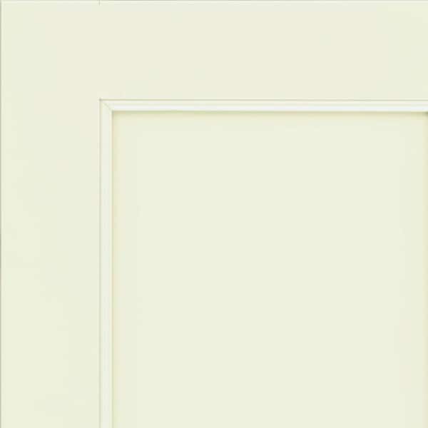 KraftMaid Brooks 7 5/16 in. W x 3/4 in. D x 7 5/16 in. H Quarter Cabinet Door Sample in Warm White