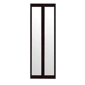 Impact Plus 30 in. x 80 in. Mir-Mel Mirror Solid Core Espresso MDF