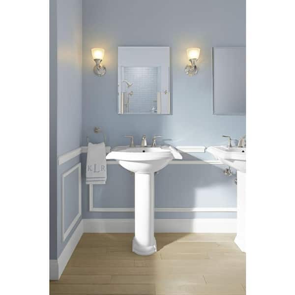 Devonshire Vitreous China Pedestal Only in White
