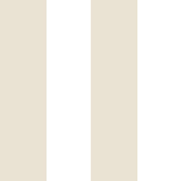 Unbranded Little Explorers 2 Cream Wide Stripe Matte Finish Non-Pasted Non-Woven Wallpaper Sample