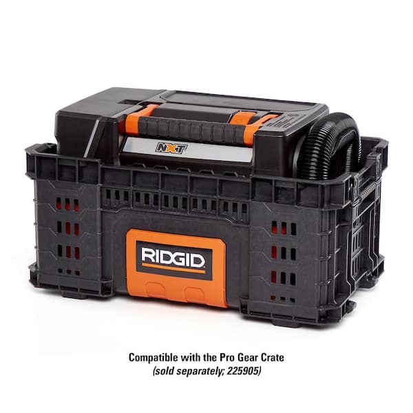 RIDGID 3 Gallon 3.5 Peak HP Portable Wet/Dry Shop Vacuum with Built in Dust  Pan, Filter, Expandable Locking Hose and Car Nozzle WD3050 - The Home Depot