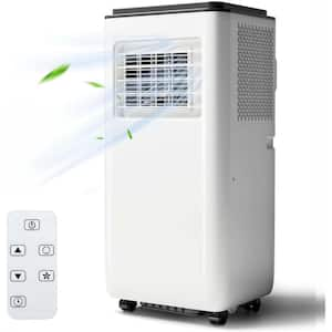 6,300 BTU (DOE) Portable Air Conditioner Cools 450 sq. ft. with Dehumidifier and Remote Control in White