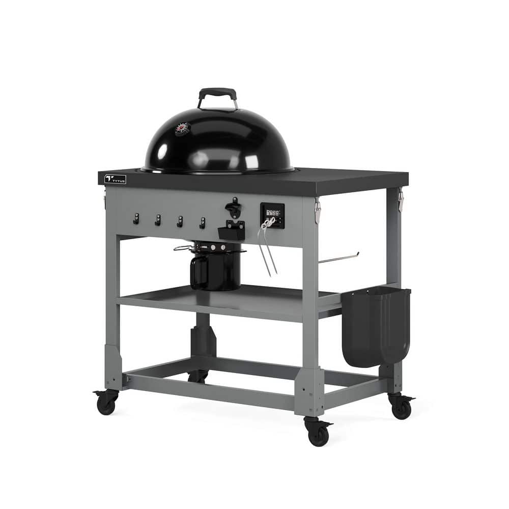 Anaheim Black Porcelain Enameled Steel Charcoal Kettle Grill