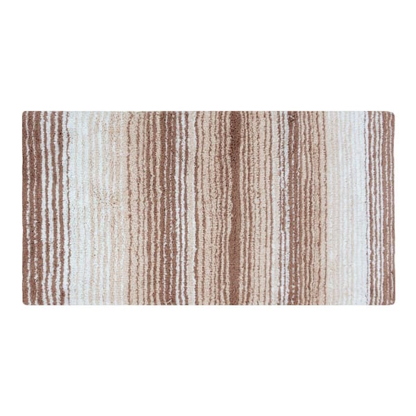 100% Cotton Gradiation Collection Machine Washable 21x54, Beige