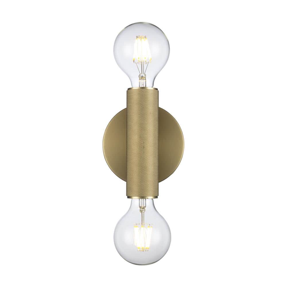 Auburn Minimalist Gold Wall Sconce 6" Direct Wired