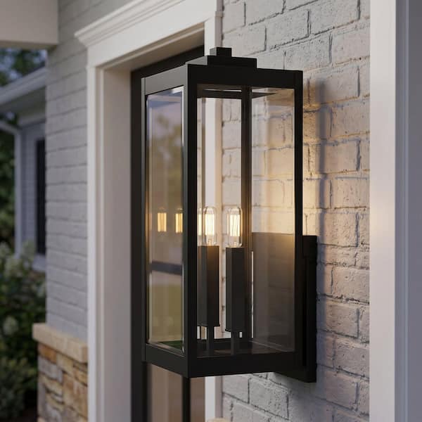 Westover 2-Light Earth Black Outdoor Wall Lantern Sconce